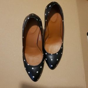 "J. Crew" Madewell Film noir Polka Dot Pumps